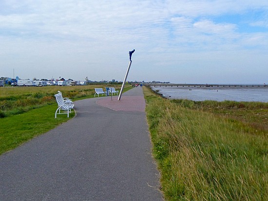 Die Promenade von Burhave